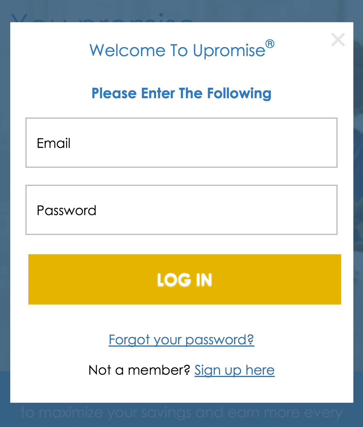 How do I sign in? Upromise Dining Help Center